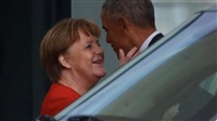 Obama bei der Kanzlerin: